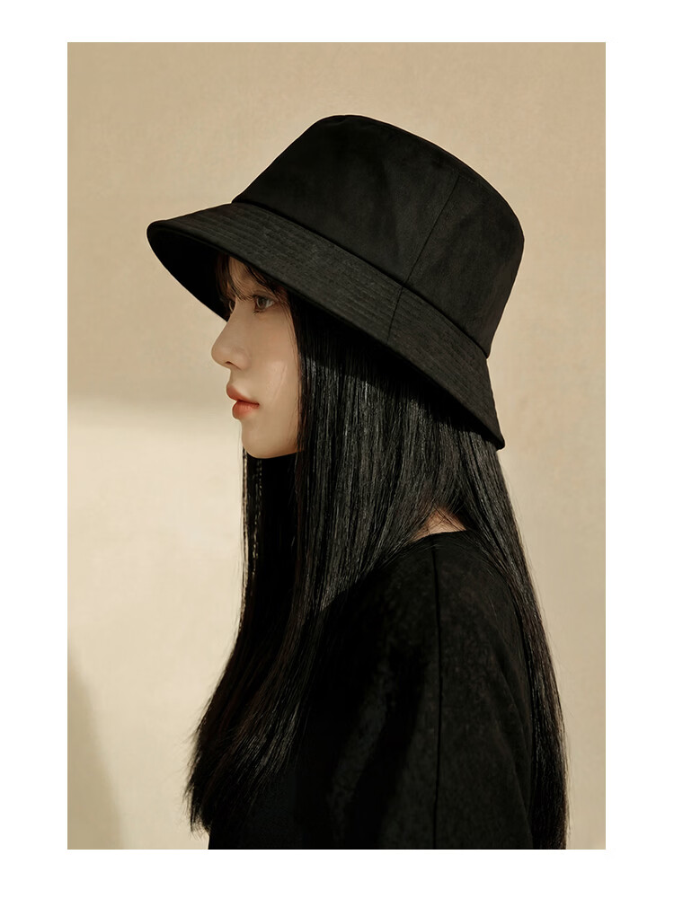 Fapai Fisherman Hat Women 2026 Spring Summer Sun Protection Bucket Hat Couple Outdoor Face Covering Versatile Black Men's Hat 7
