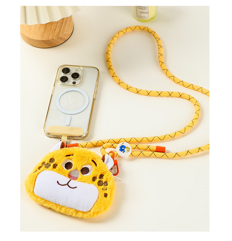 Disney Mayor Sheep Plush Cartoon Earphone Bag Coin Purse Phone Crossbody Strap Lanyard 12
