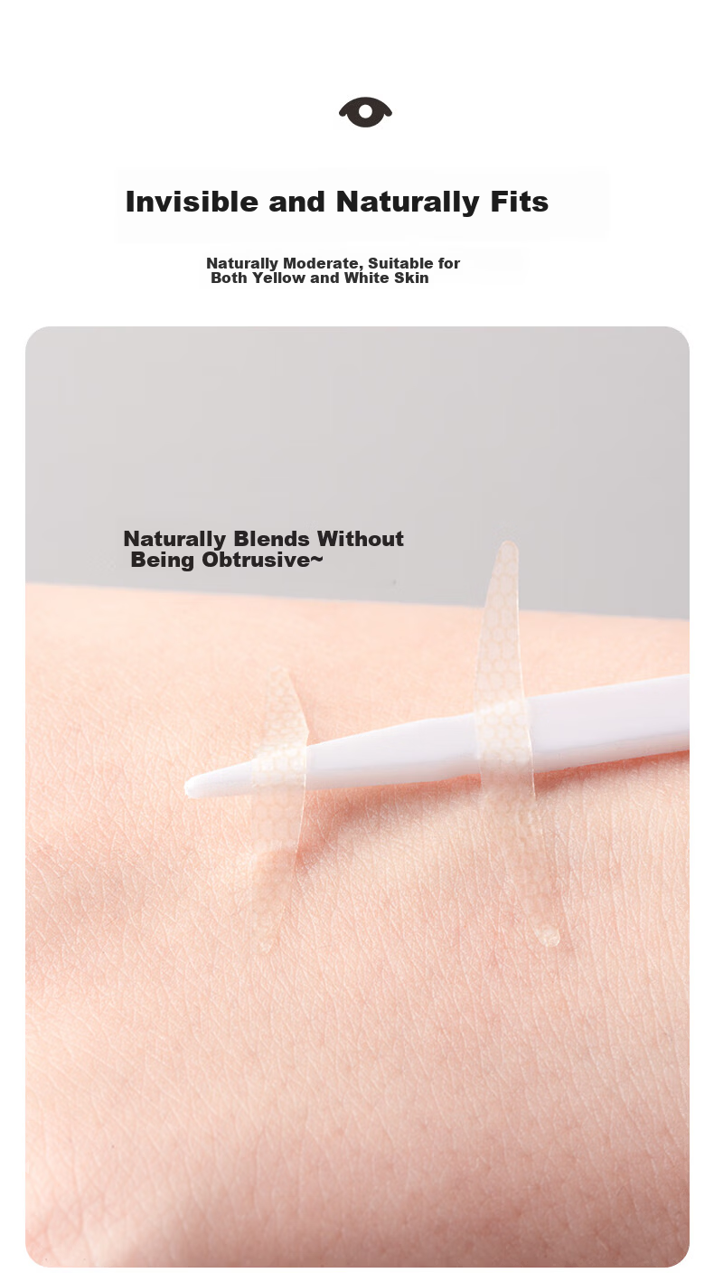 AOLANLA Double Eyelid Tape Realistic Lace Lightweight Invisible Natural Fit Non-Curling 240pcs L Size for Men and Women 7