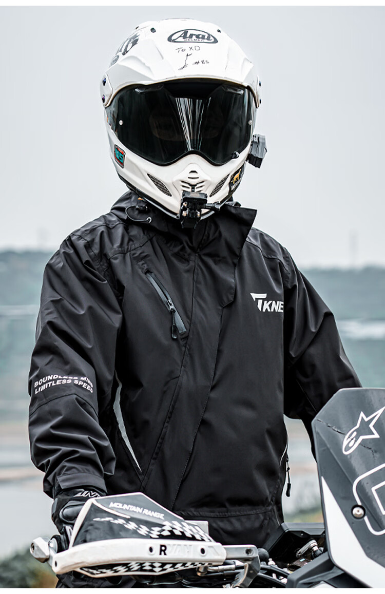 TKNE Electric Motorcycle Raincoat Delivery Rider Two-Piece Waterproof Rain Poncho Motorbike Anti-Rain Suit Green S 20