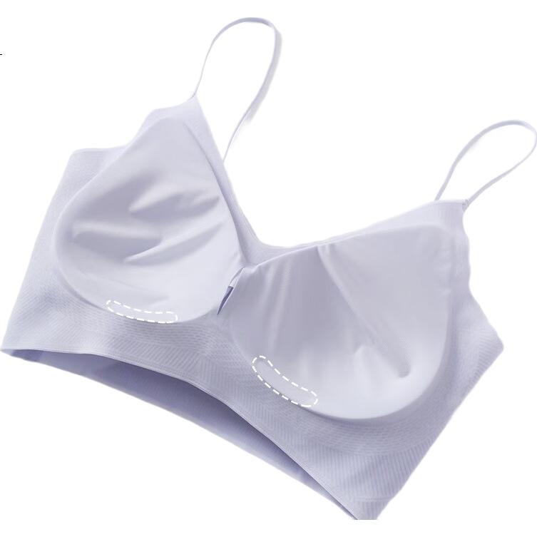 Бюстгальтер LangSha Ice Silk, женский, летний, ультратонкий, с эффектом охлаждения, бесшовный, push-up, для Дня Святого Валентина, с боковой поддержкой, с эффектом "второй кожи"