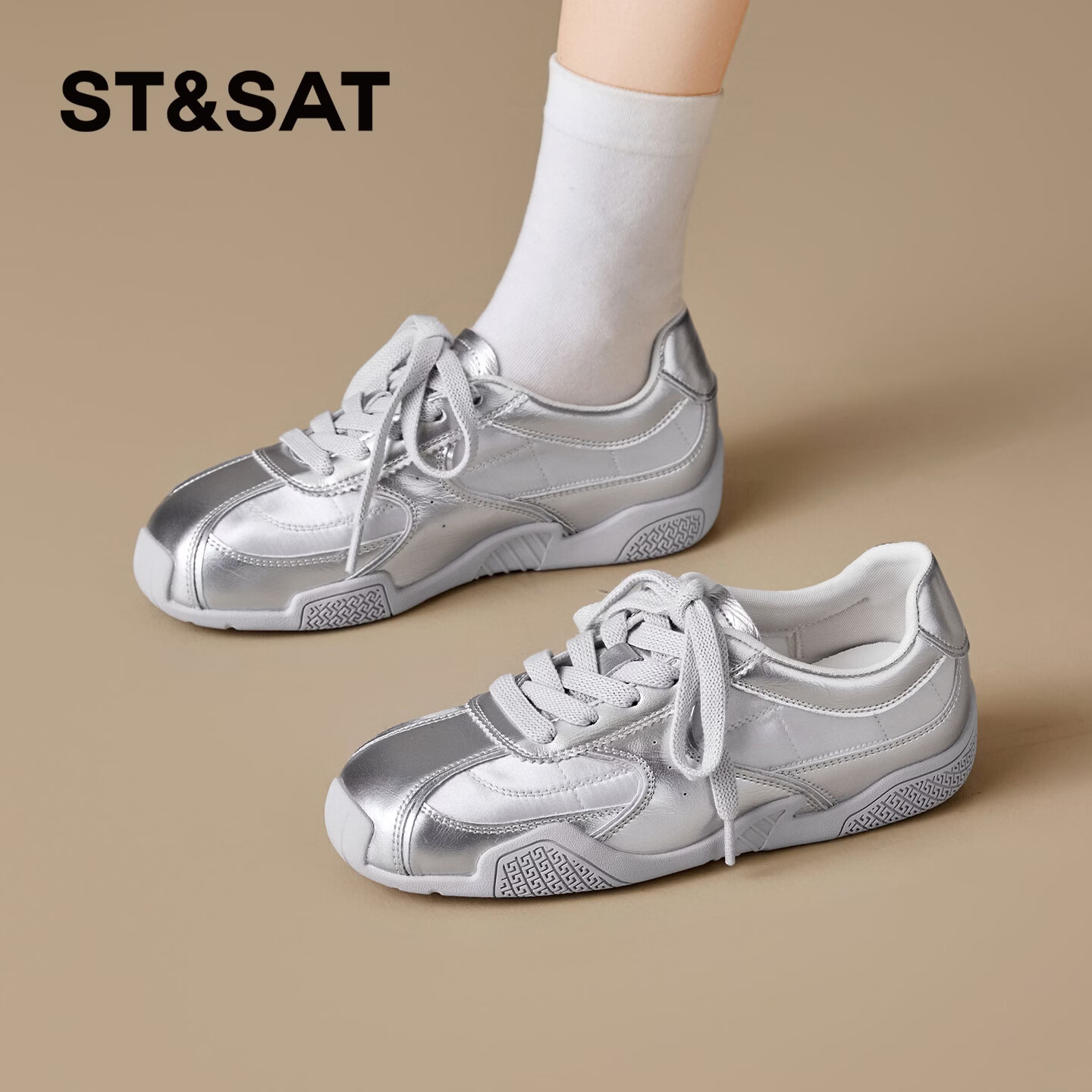 Saturday Ballet Style Women's 2026 New Summer Thick Sole Height Increasing Agan Casual Lightweight Versatile Sports Shoes