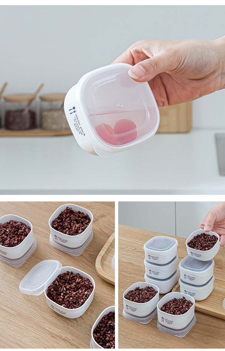 KATEI STORY Japanese Brown Rice Portion Box Multigrain Meal Weekly Diet Fat-Reducing Small Lunch Box Freezer and Microwave Safe 12