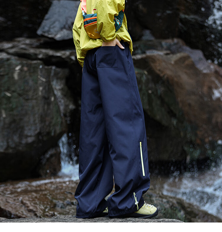 SWAMP AREA Mountain Outdoor Men's Spring Summer Functional Waterproof Lightweight Softshell Hiking Pants KS693 Black M 6