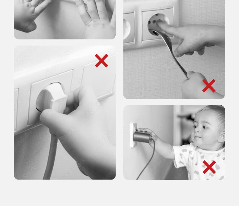 Scoornest Child Safety Socket Cover Electrical Outlet Protector Baby Plug Hole Guard Switch Panel Safety Cap 5