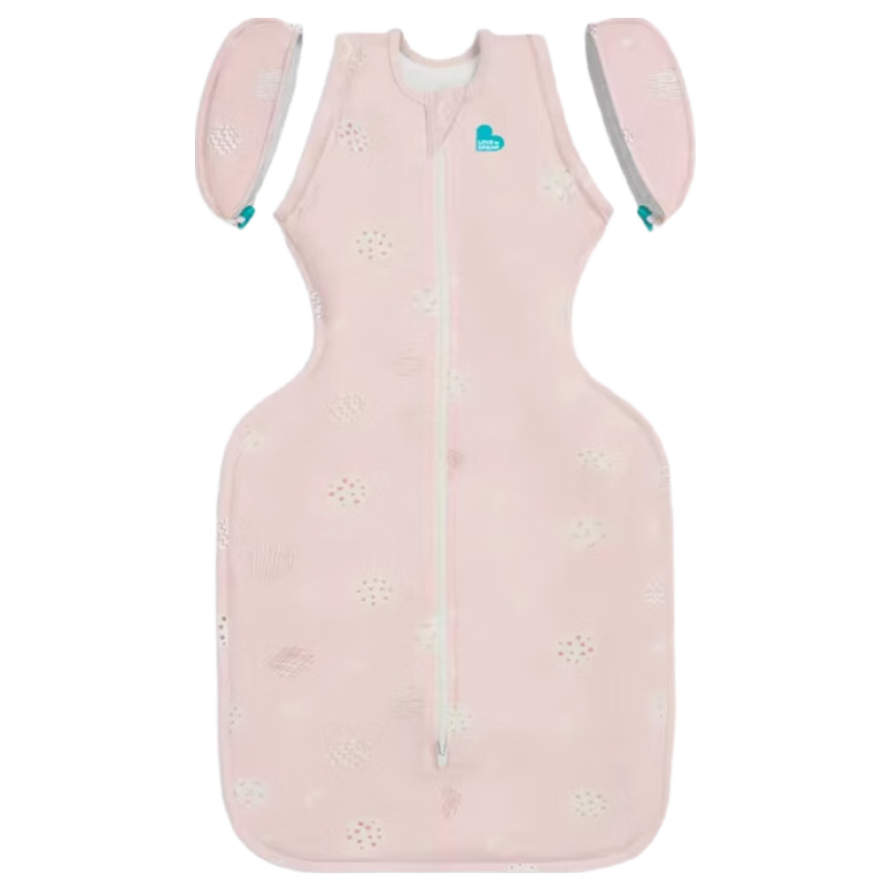 LOVE TO Dream Baby Sleep Sack Anti-Startle Newborn Detachable Sleeve Lightweight Bamboo Fiber Baby Sleeping Bag Kick-Proof Blanket