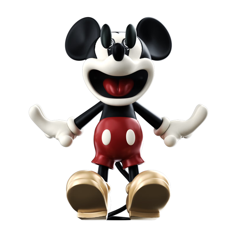 Disney Scary Mickey Figurine Desktop Ornament Approximately 15cm Birthday Gift for Girls Children's Day Gift
