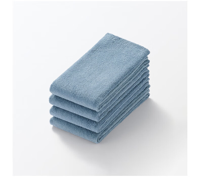 MUJI Cotton Single-Sided Fleece 4-Pack Face Towels Beige 34cm x 85cm 4