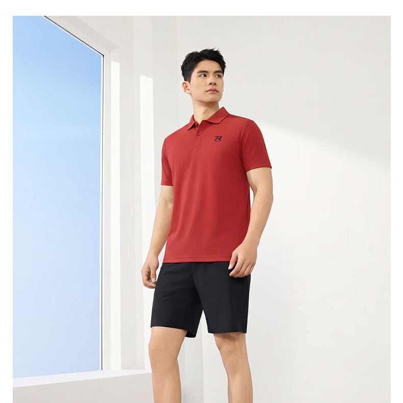 361° Men's Short Sleeve T-Shirt Spring Summer Sports Quick-Dry Running Fitness Polo Shirt 652624109H-5 30
