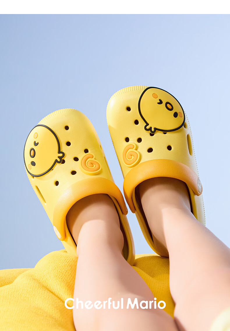 Cheerful Mario Kids Cartoon Cute Slippers Boys Summer Clogs for 2-3 Year Old Toddlers Beach Outdoor Sandals 28
