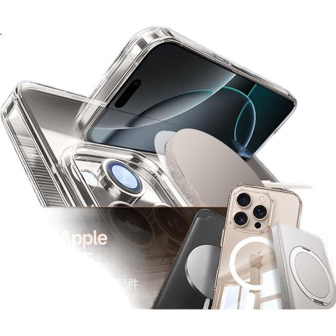 Прозрачный силиконовый чехол Coollefone для iPhone 16 Pro с MagSafe, ультратонкий, противоударный, с полной защитой