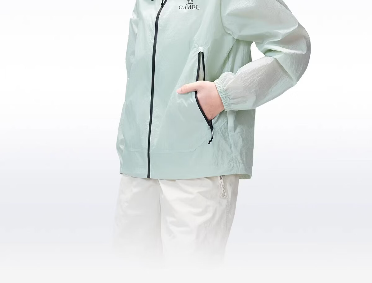 Camel [Wang Junkai Edition] 2026 Spring Summer Unisex Breathable Cooling Windproof Water-Repellent Sports Jacket 2