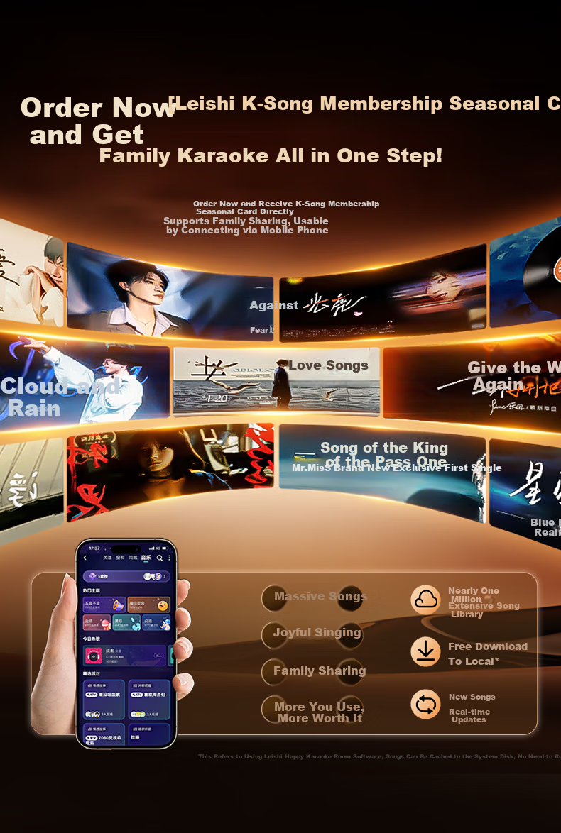 Jinyun (KINYO) [Video Playable] Dynamic Lyrics Karaoke Speaker All-In 2026 New Home KTV Set, Touchscreen Karaoke, Outdoor Bluetooth Speaker Gift K800V 3