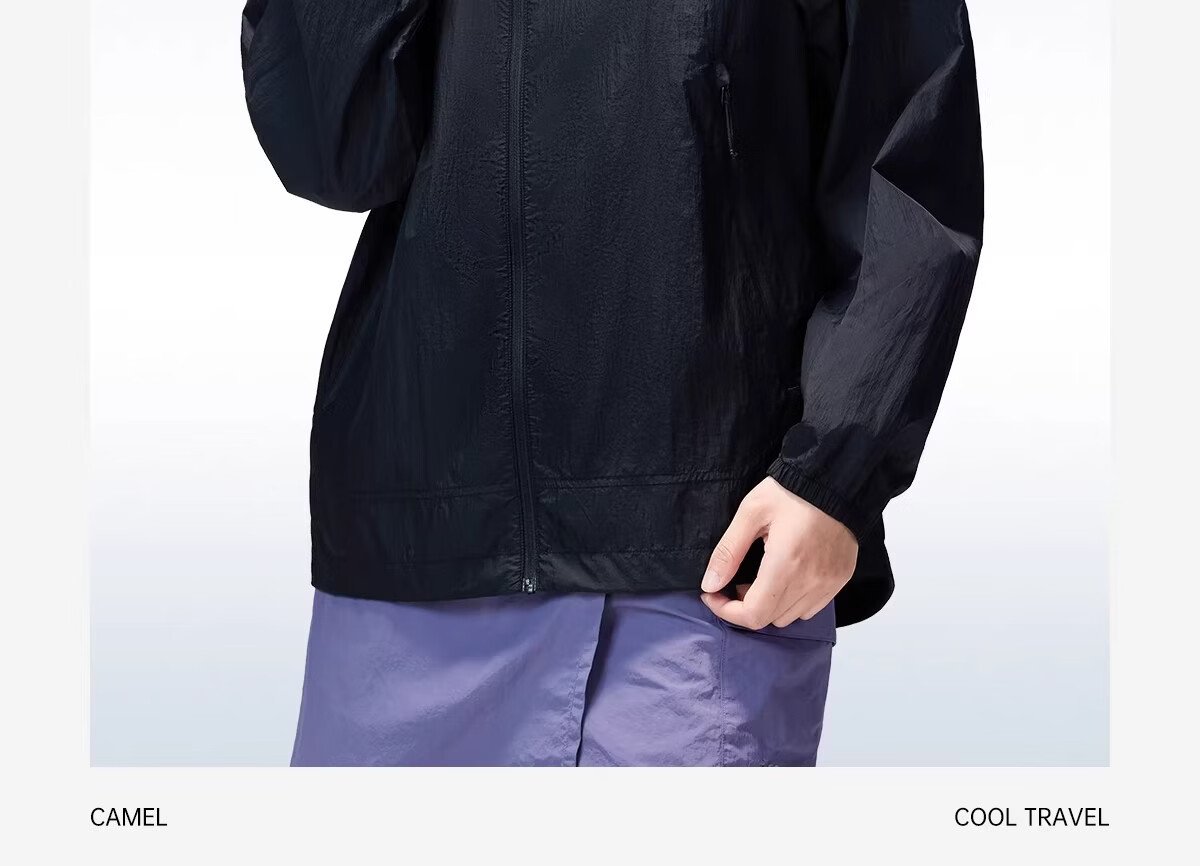 Camel [Wang Junkai Edition] 2026 Spring Summer Unisex Breathable Cooling Windproof Water-Repellent Sports Jacket 24