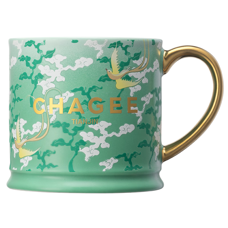 CHAGEE Tianjin Limited Edition City Mug, Desktop Cup, Open-Mouth Water Tea Cup, Ceramic Cup, Coffee Cup, Birthday Gift