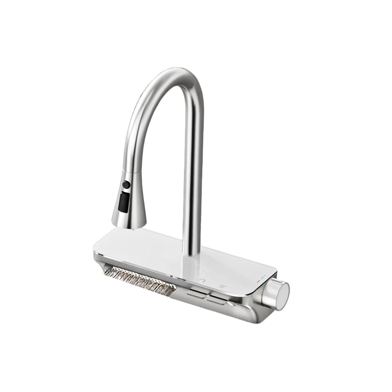 ARROW YJ Kitchen Stainless Steel Faucet Rainfall Waterfall Rotatable Pull-Out Sink Faucet