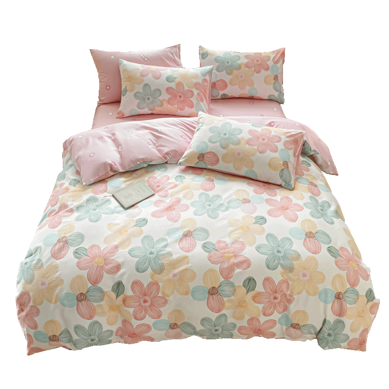 Hodo 100% Cotton Quilt Cover Single Piece 2*2.3m Pink Thickened Pure Cotton Quilt Cover for Single Bed Made from Xinjiang Cotton