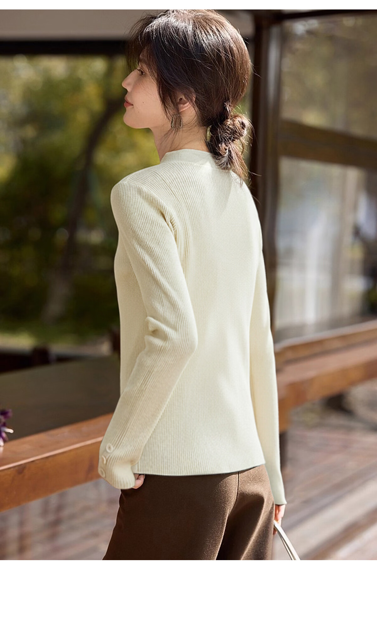 She Enjoy Women's Knitwear Half Turtleneck Slim Fit Solid Color Sweater Autumn Winter Base Layer T54Z121 6