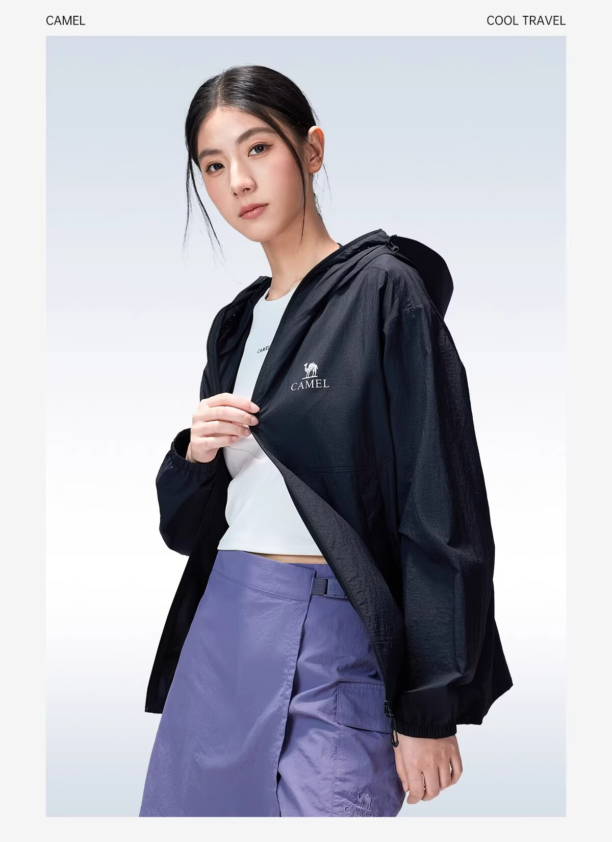 CAMEL [Wang Junkai Edition] Outdoor Sun Protection Jacket 2026 Spring Summer UV Protection Unisex Coat G028 22