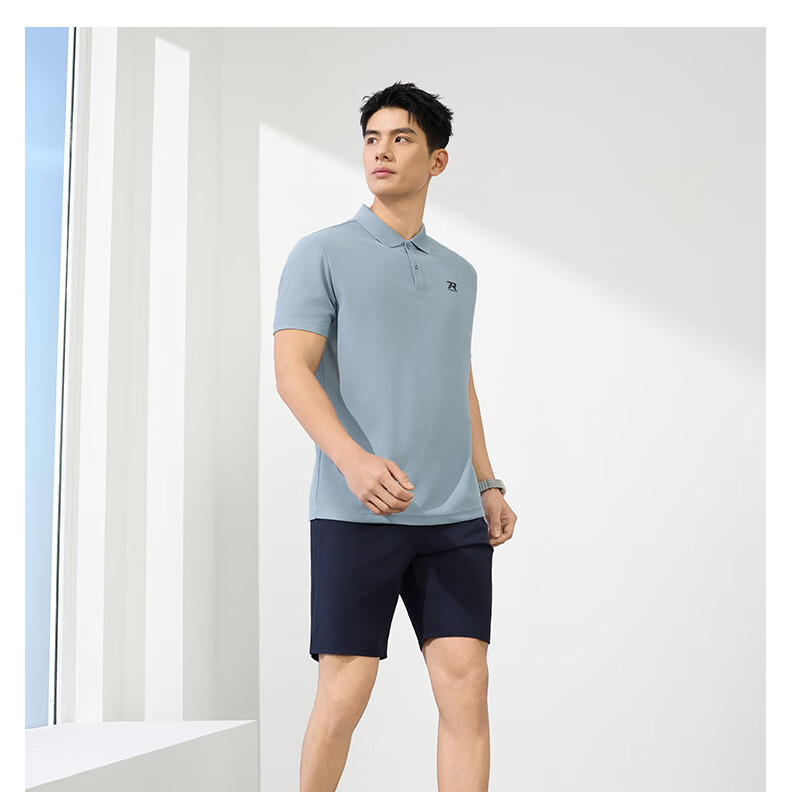 361° Men's Short Sleeve T-Shirt Spring Summer Sports Quick-Dry Running Fitness Polo Shirt 652624109H-5 24