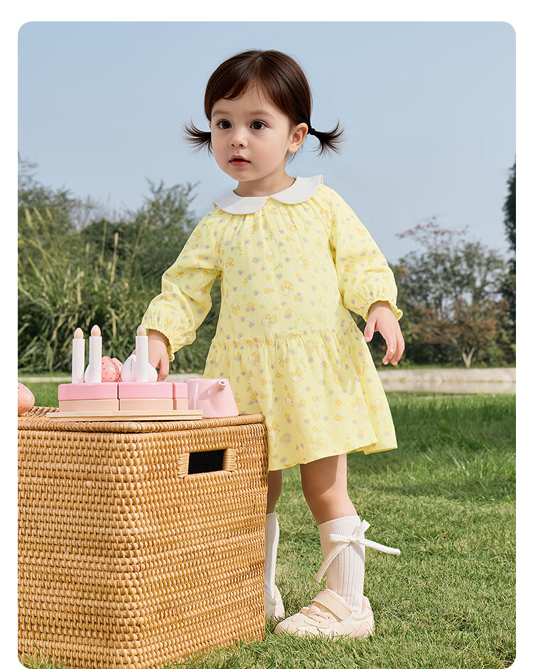 Balabala [balaOne] Kids Children's Dress Girls 2026 Spring Printed Short Skirt 15