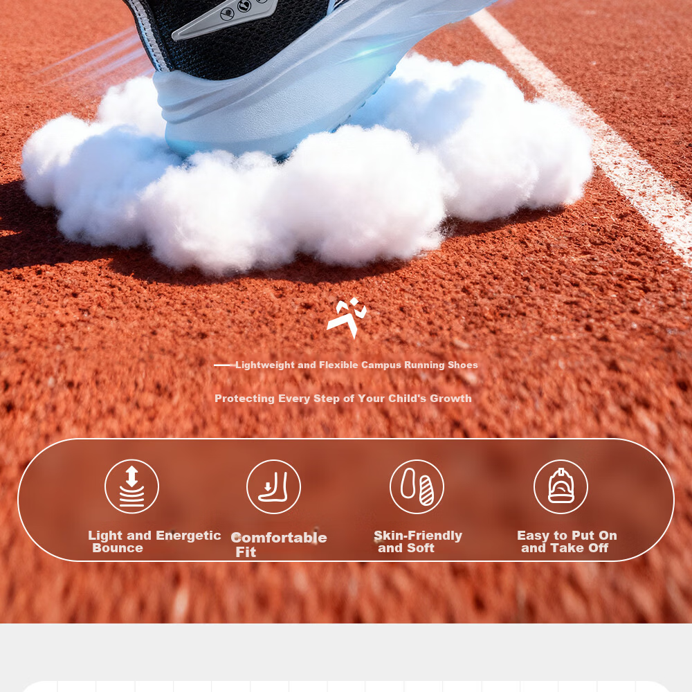ANTA Kids Lightweight Running Shoes Unisex 2026 Spring Breathable Mesh Sports Sneakers Campus Casual A12615561 1
