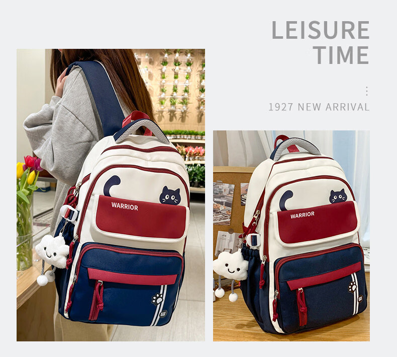 Warrior Backpack for Middle School And High School Girls, Large Capacity Stylish 2025 New Model Lightweight Laptop Backpack for College Students 14