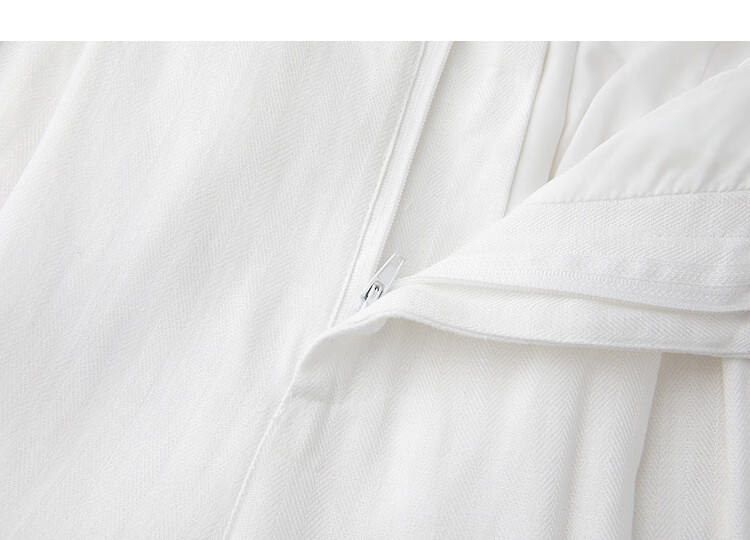 Demana [Linen Lyocell Blend] Spring Artistic Pleated Herringbone Wide-Leg Slimming Casual Pants for Women Premium Feel 14
