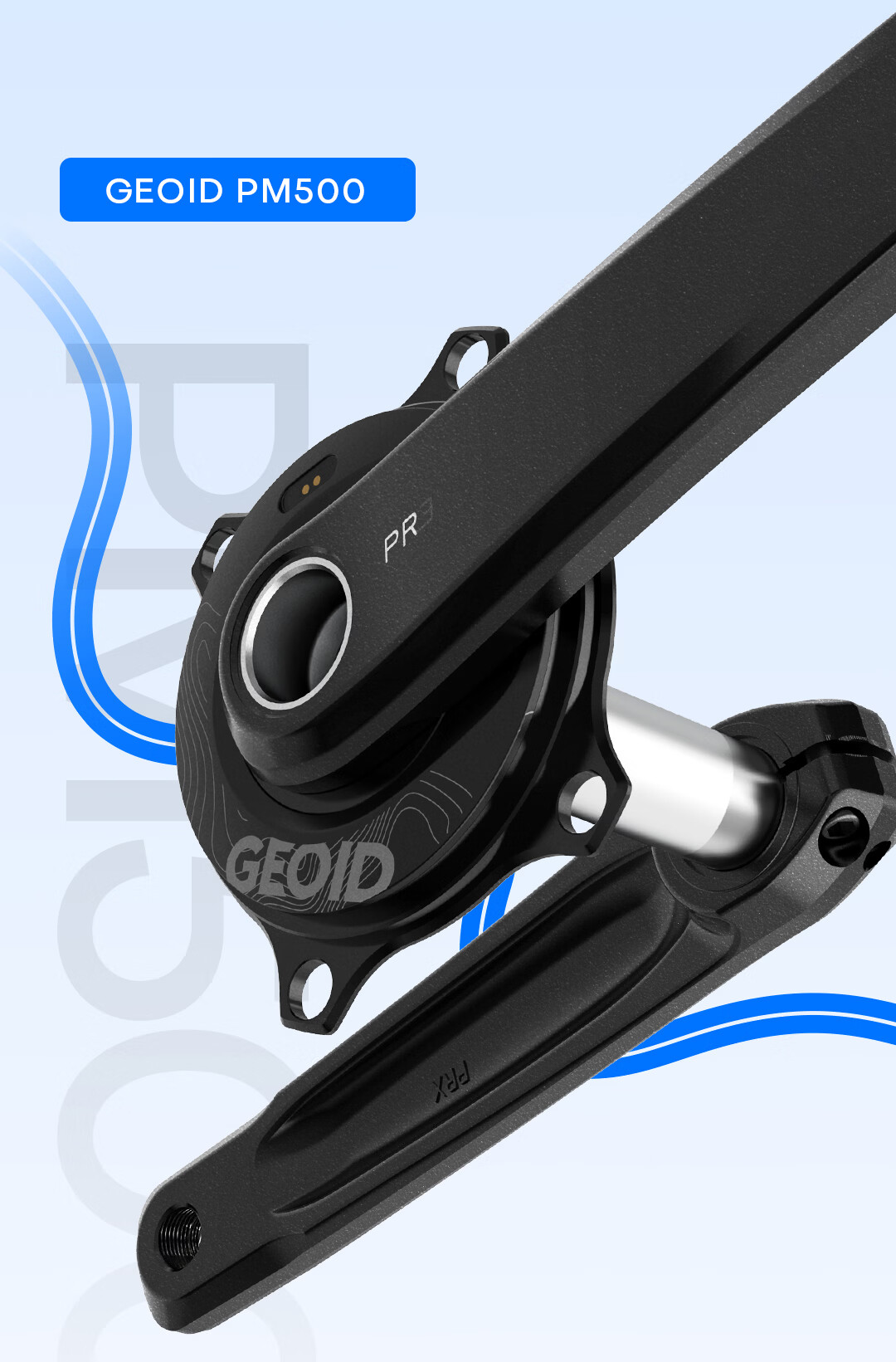 GEOID PM500 Crankset Power Meter Road Mountain Bike Lightweight Chainring Accessories 4