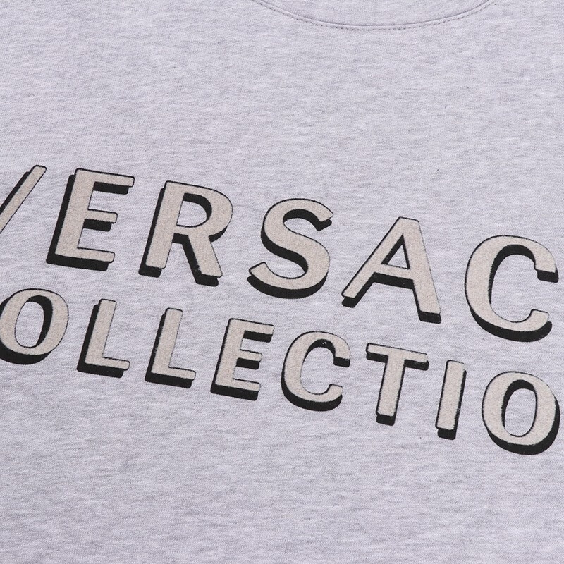 versace collection 范思哲 奢侈品 19秋冬新款 男士深蓝色棉质logo