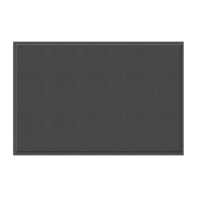 Jushiyi Outdoor Door Mat Home Gray Non-Slip Snowy Fleece Floor Mat 50x80cm No Text Gray