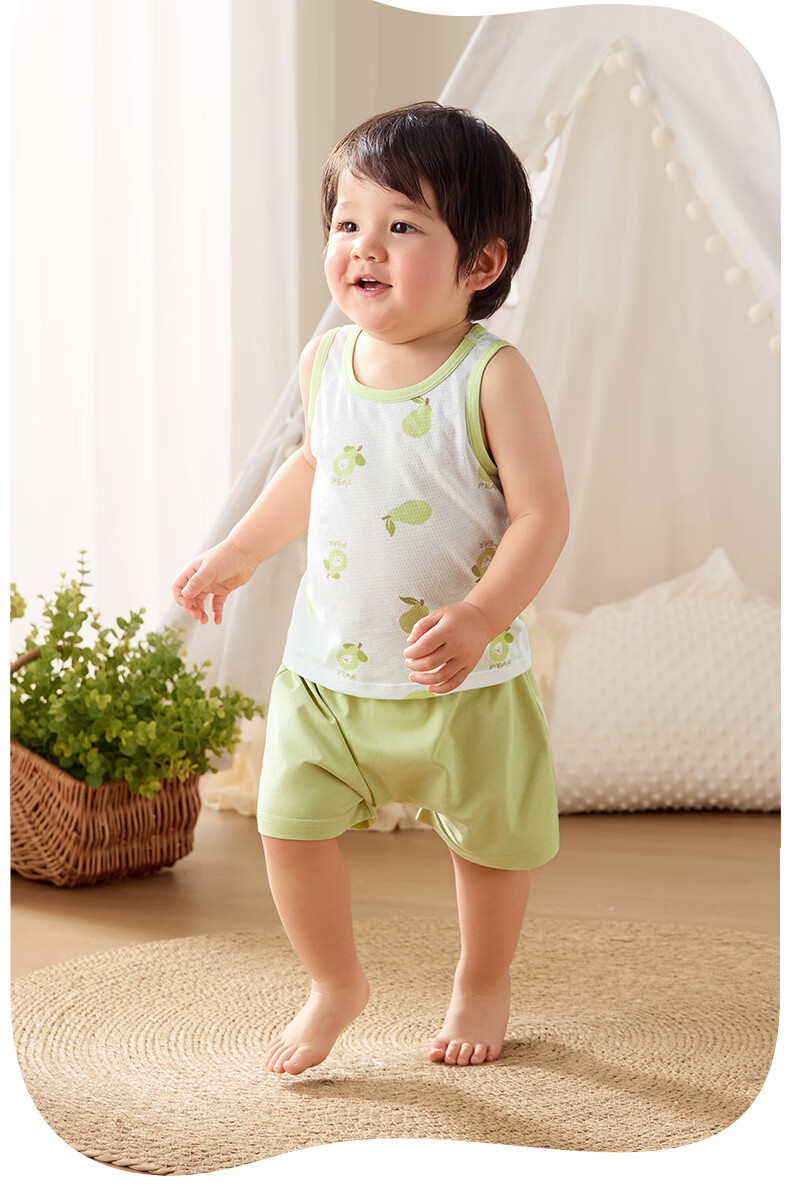 October Crystal Children's Cotton Vest Summer Baby Toddler Boys Girls Clothing 22