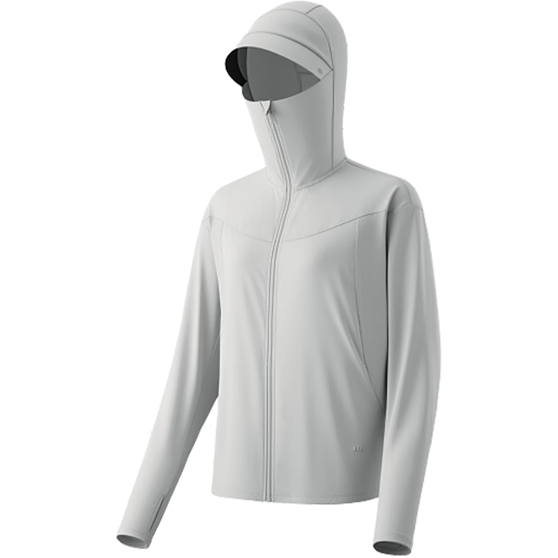 Beneunder Women's Sunscreen Jacket Loose Slim Fit Spring Summer Cooling UV Protection New AL010 Light Charcoal Gray M
