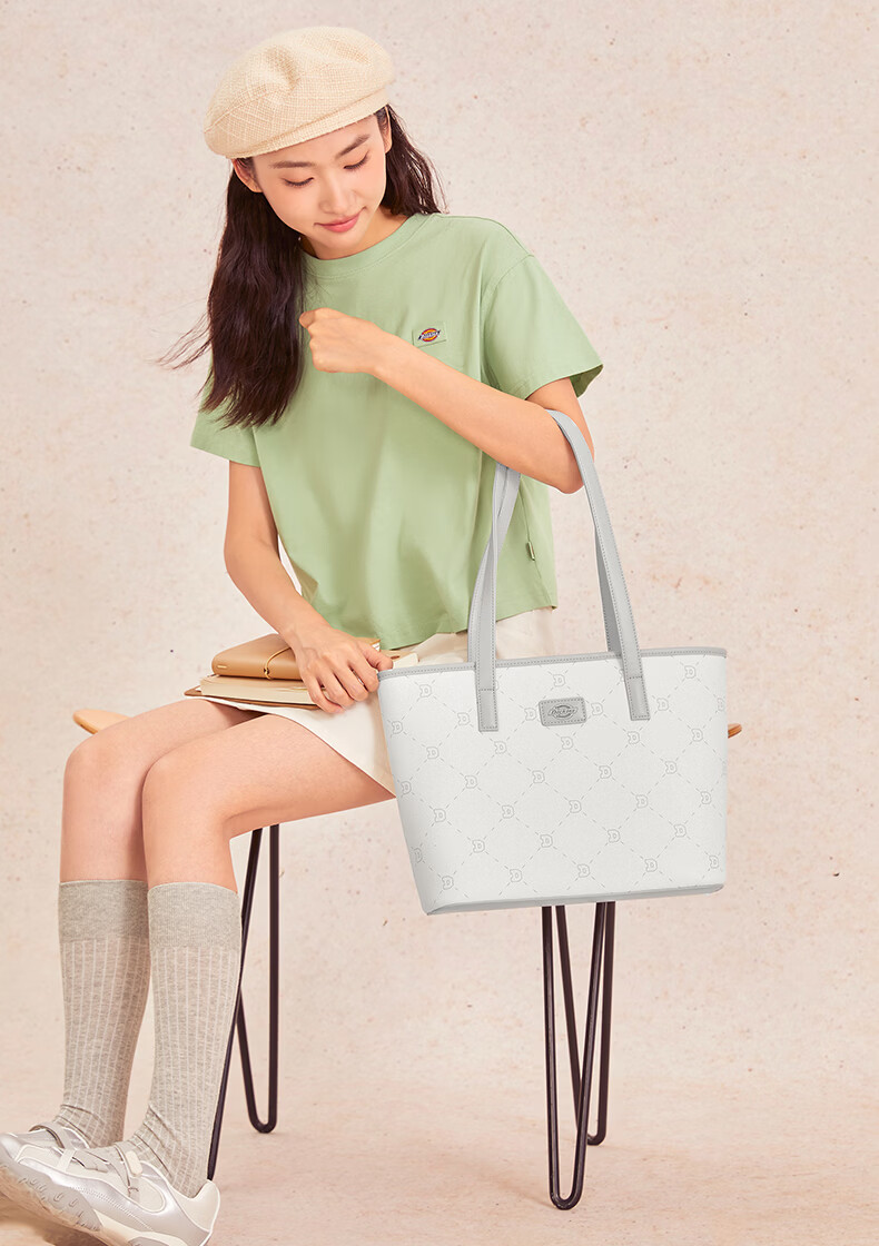 Dickies Women's Tote Bag Crossbody Handbag DK Multi-Compartment Simple Commuter Large Capacity Shoulder Bag 22