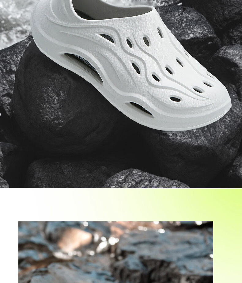Warrior Official Men's Hollow-out Shoes 2026 Summer Outdoor Sandals Fully Covered Water Shoes Black Size 40 12