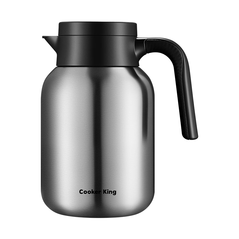 Chuida Huang Insulated Flask 316L Stainless Steel Large Capacity Household Hot Water Kettle Thermos Integrated Seamless Inner Liner 1.5L Silver