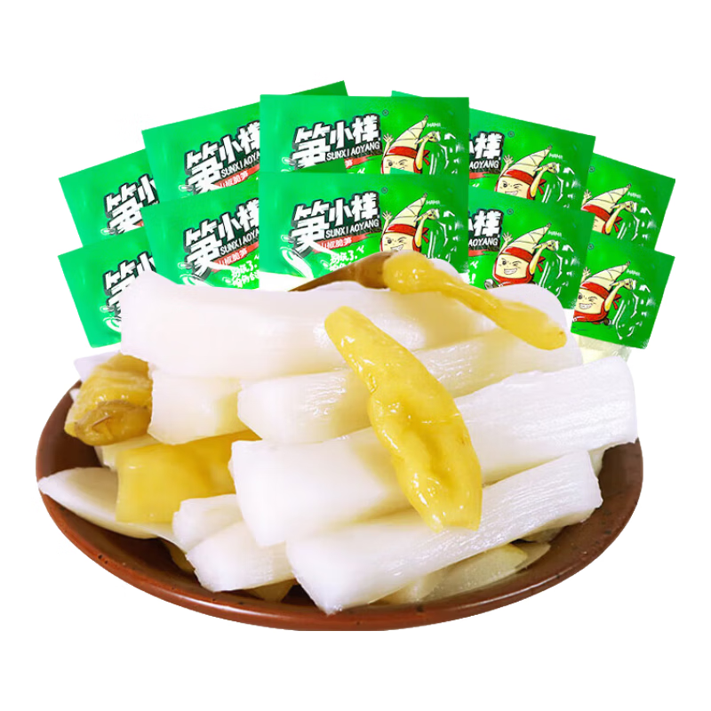 笋小样 山椒脆笋500g 泡椒竹笋笋尖笋片竹笋手剥笋网红零食下饭菜