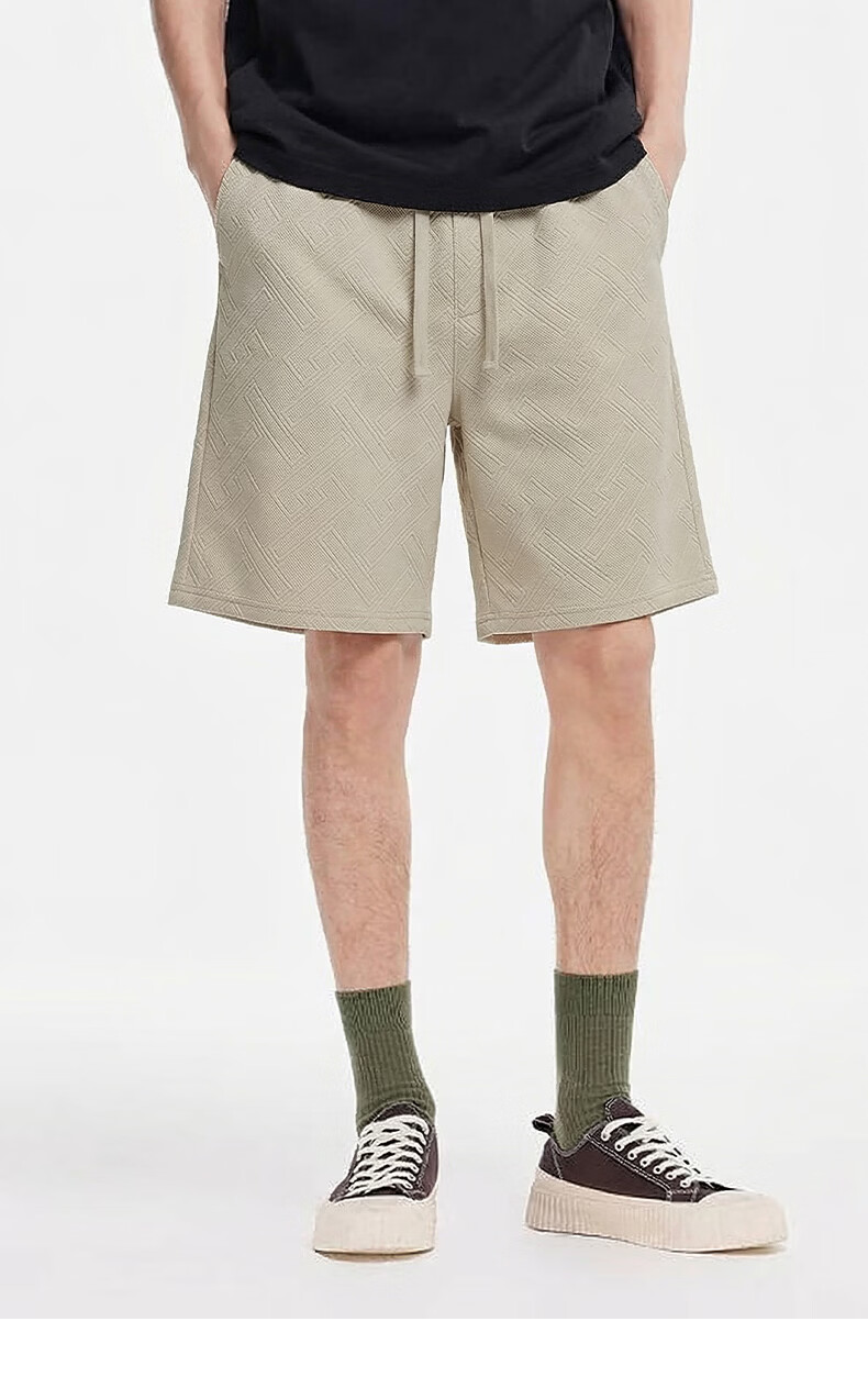 Baleno Summer Men's Casual Loose Slim Straight Five-Point Shorts Trendy Fashion Breathable Heavyweight Pants 15