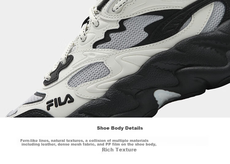 FILA Official Yang Mi Same Style Fern 2S Women's Dad Sneakers 2026 Spring Casual Platform Sports Shoes 37