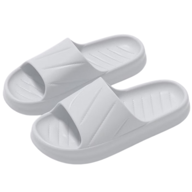 Seven-Color Spinning Men's EVA Lightweight Soft Sole Indoor Home Non-Slip Couple Bathroom Four Seasons Women's Slippers Gray Size 44-45