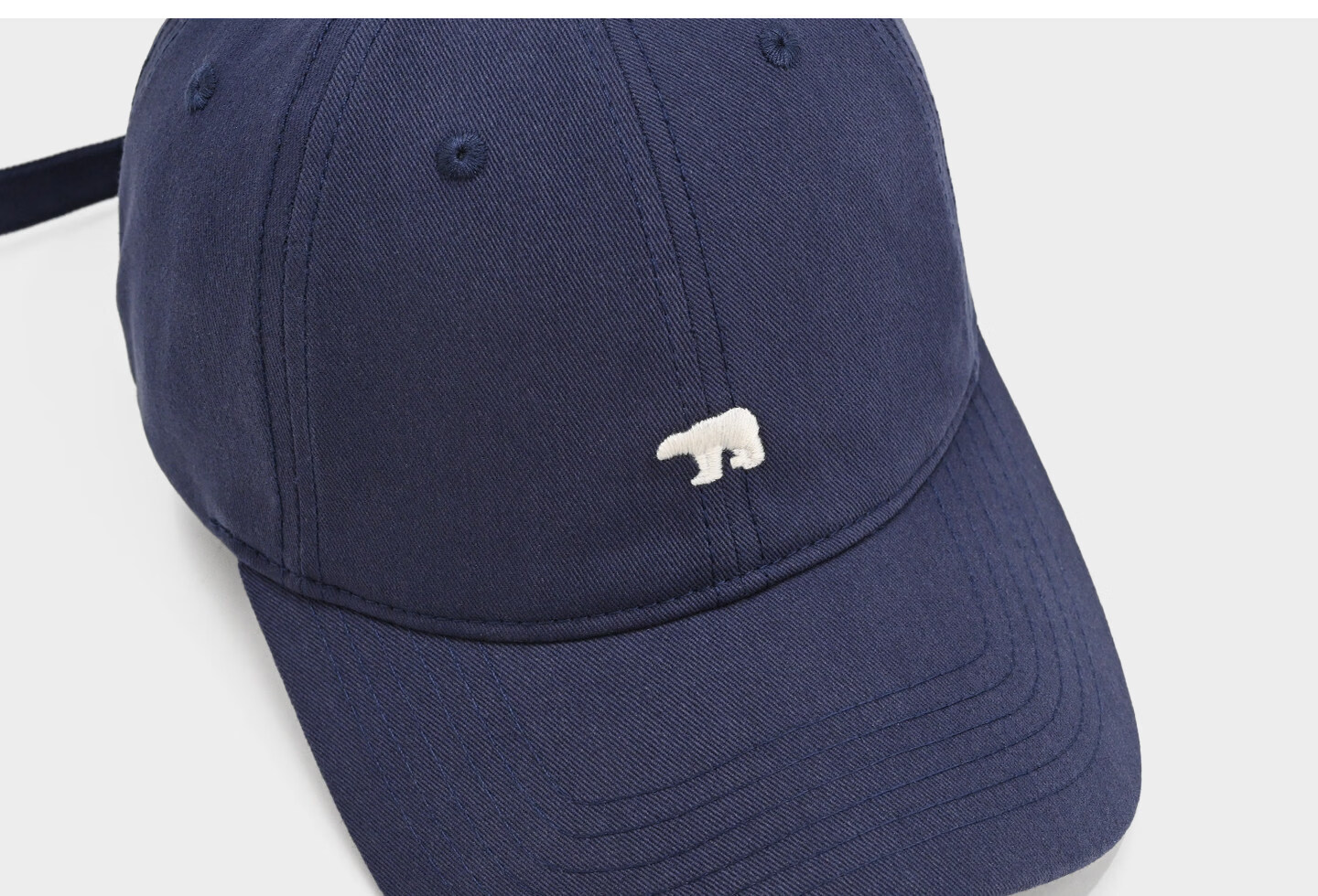 HAOGUAN Baseball Cap Spring Summer New Polar Bear Extra Large Deep Duckbill Hat Women's Wide Brim Slim Face Large Head Men's Cap 3