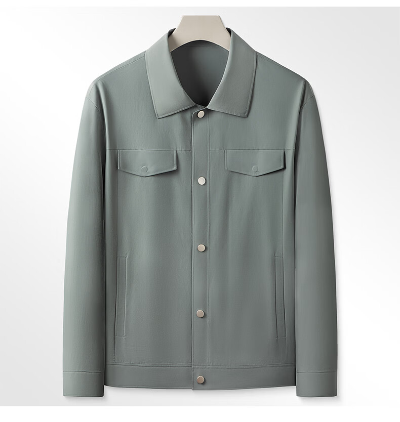 Shanshan [UPF50+] Sun Protection Anti-Wrinkle Men's Spring Business Polo Collar Executive Casual Work Jacket 12