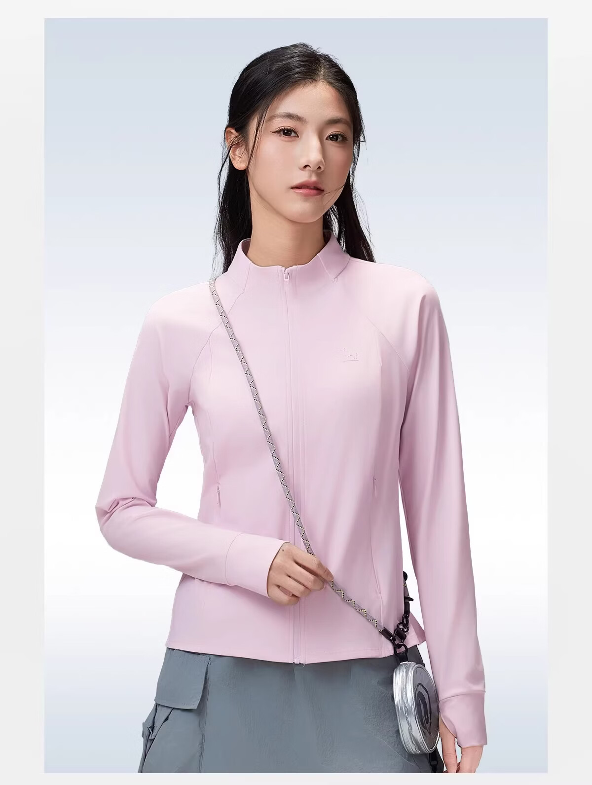Camel Women's Stand Collar Sun Protection Jacket 2026 Spring Summer New Original Yarn Cool Breathable Sports Casual Short Jacket for Men 17