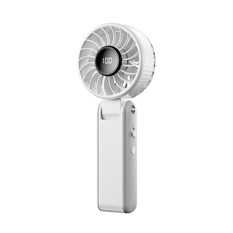 JD Jingzao Foldable High-Speed Mini Fan Handheld Dorm Desktop Outdoor Neck Hanging Powerful Quiet Portable USB Rechargeable Long Battery Life