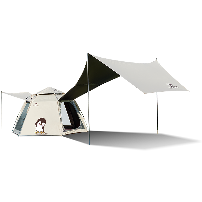 CAMEL Penguin Cute Portable Folding Automatic Tent Outdoor Camping 2025 New Tent Gear Set