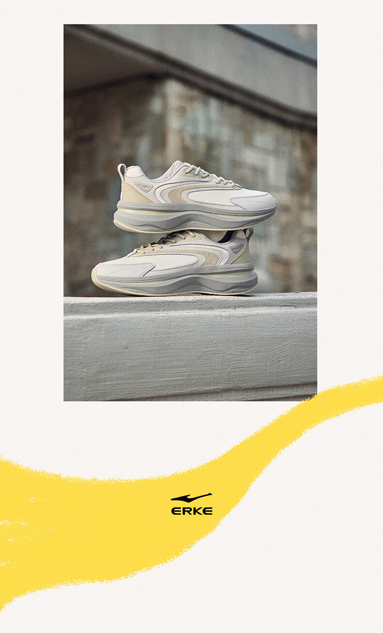 ERKE 2026 New Comfortable Thick-Soled Dad Sneakers Soft Elastic Versatile Casual Shoes Wei Yang 3 29