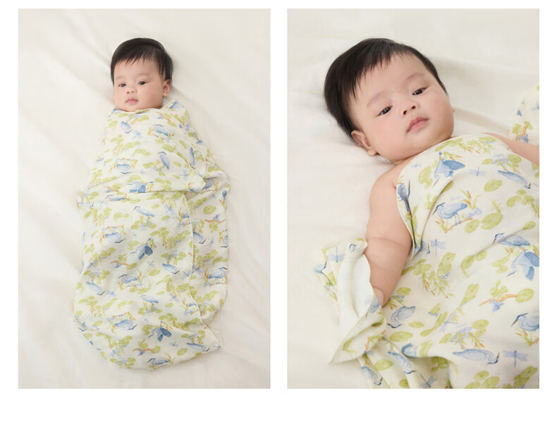 YEEHOO Baby Swaddle Sleeping Bag Double-Layer Soft Antibacterial Large Newborn Blanket Koala 90*90CM 19