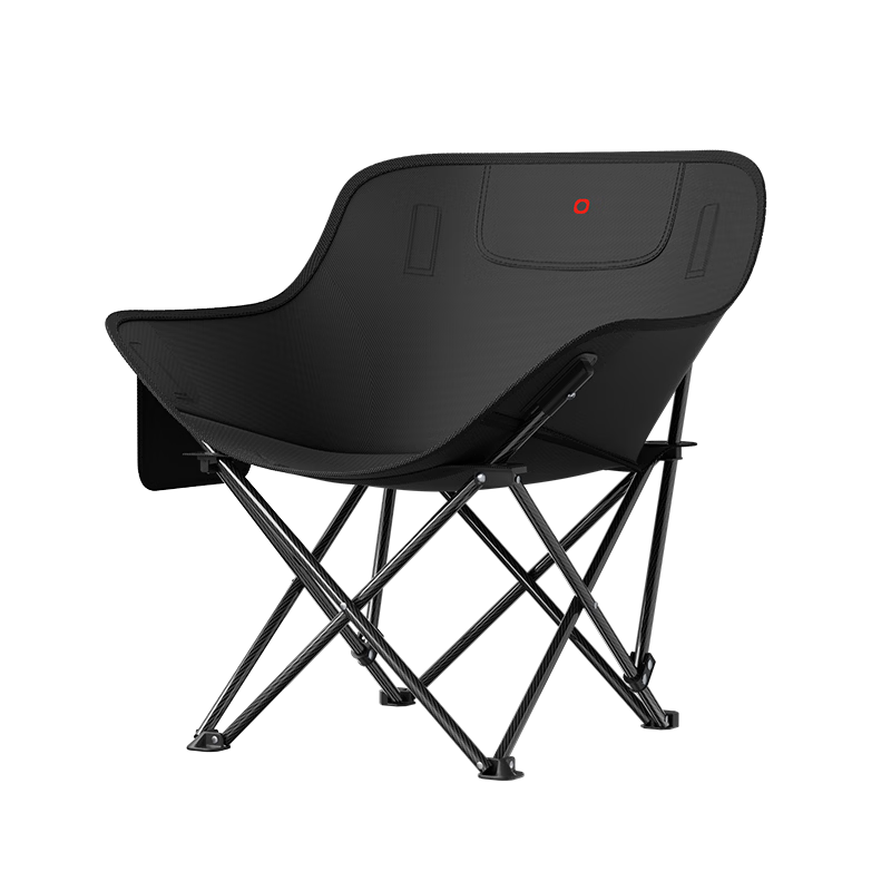 JD Jingzao Ultra-Light Carbon Fiber Moon Chair Lightweight Black Technology Stable Support Outdoor Folding Camping Chair Black