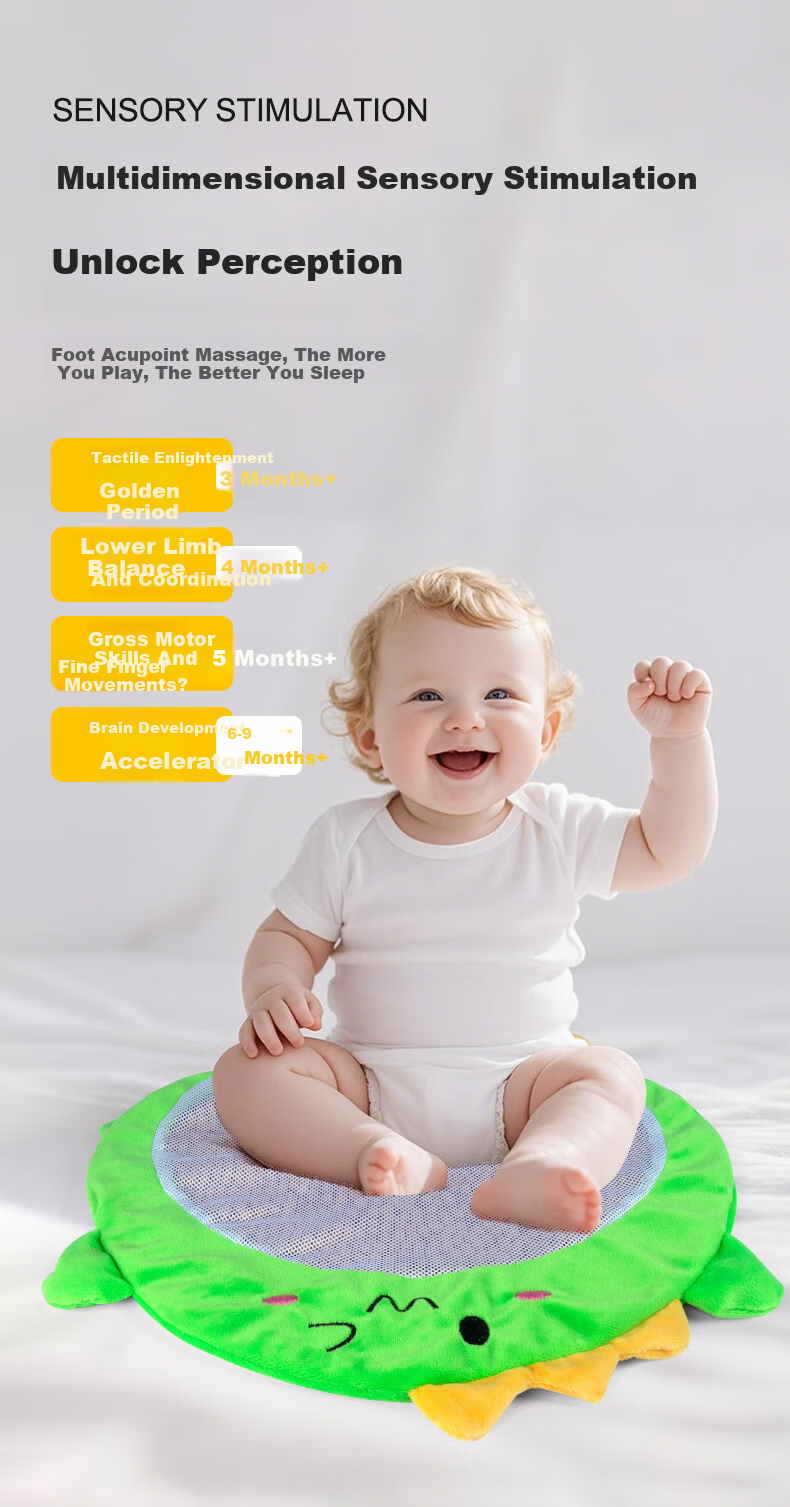COOKSS Baby Bean Stepping Bag Educational Early Learning Soybean Foot Pad Sensory Integration Training 3