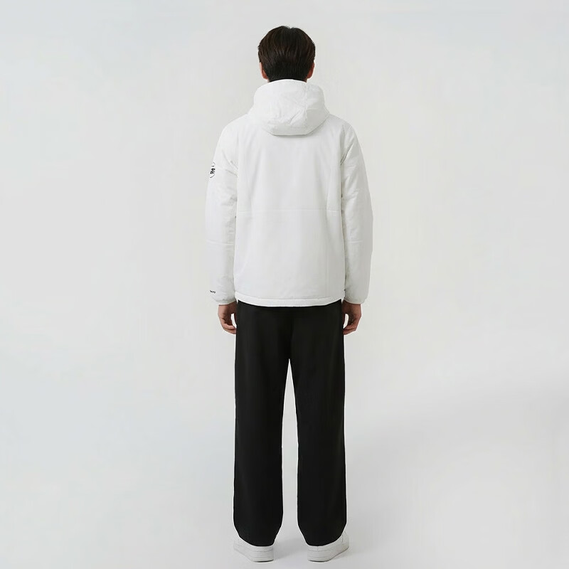 Nike Men's Hooded Cotton Jacket Casual Sports Commuter Coat IQ3715-133 White 2XL